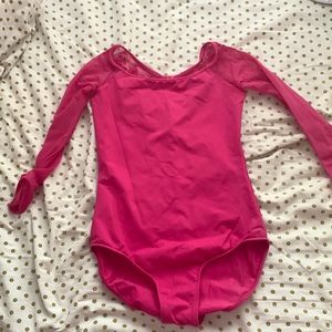 pink bloch dance leotard
